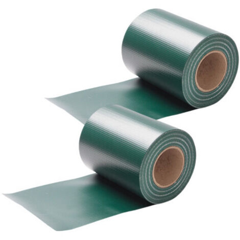 SWANEW Schermo per la privacy del giardino Schermo per la privacy del giardino resistente alle intemperie 2 pezzi PVC verde 70mx19cm (1/5)