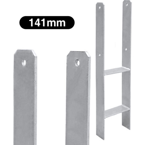 SWANEW 2x H-anchor Supporto palo Ancoraggio palo presa a terra Ancoraggio palo presa a terra 141 MM (1/5)