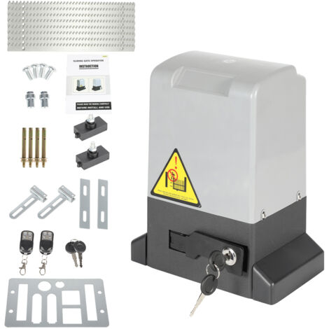 SWANEW 370W Motorizzazione cancello scorrevole Automatico Elettrico 220V Peso 800kg Cancello scorrevole Lunghezza massima 12m per anta Velocità 39 ft/min Con modello APP WiFi Bluetooth + telecomando + (1/5)