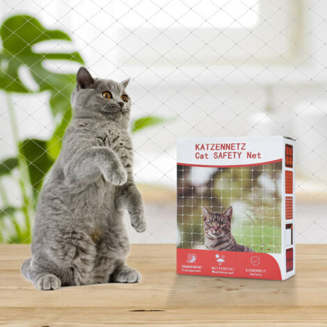 SWANEW Rete per gatti Altri accessori per gatti Rete per balconi Rete per uccelli per gatti Fissare la rete di protezione per gatti 3x8m