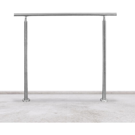 SWANEW Ringhiera 100 cm acciaio inox 0 binari corrimano balaustra aiuto scala balcone interno esterno