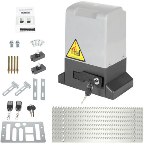 SWANEW 370W Motorizzazione cancello scorrevole Automatico Elettrico 220V Peso 800 kg Cancello scorrevole Lunghezza massima 12m per anta Velocità 39 ft/min Con modello APP WiFi Bluetooth + telecomando (1/5)