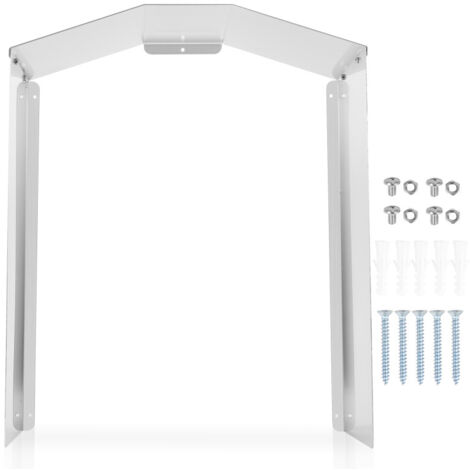 SWANEW Wallbox Protezione antipioggia in acciaio inox per Wallbox - 45 x 40 x 20 cm Copertura per stazione di ricarica