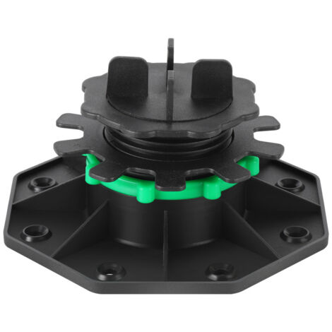 SWANEW Set di 20 piedini regolabili con anello di fissaggio, piedino per terrazza, piedino per terrazza, soletta, piedini regolabili 42-60 mm