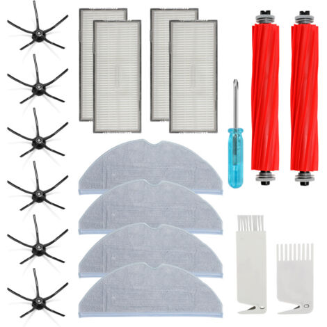 SWANEW Accessori per Xiaomi Roborock S7/S7 Plus/S7 MaxV/S7 MaxV Ultra/S7 Pro Ultra/T7S/T7S Plus Robot Aspirapolvere. con spazzola principale. panni per la pulizia. filtri Hepa. spazzola laterale (1/5)