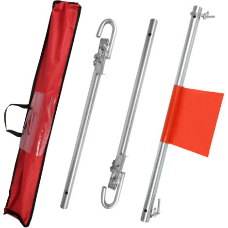 SWANEW Barra di traino da 2 tonnellate - L.1,80m Sicurezza stradale automobile 3 pezzi fino a