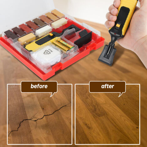 Kit Riparazione Pavimenti Con Ventosa In Ferro, Martello In Gomma Silenziato E Cuscinetti Riutilizzabili – Per Pavimenti In Legno, Laminato E Composito, Facile Da Usare E Anti-graffio