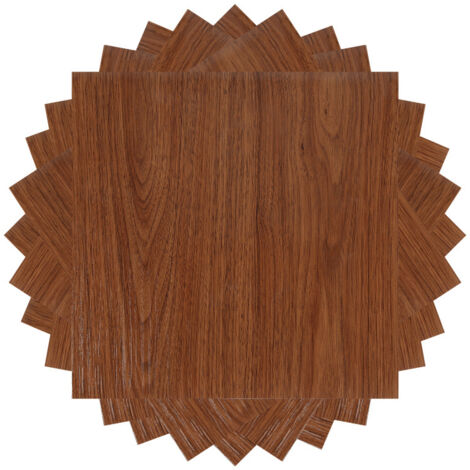 Randaco Scatola di 11 piastrelle viniliche autoadesive (1m²), colore legno