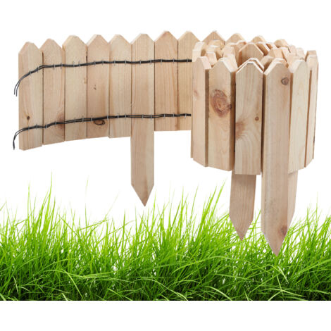 Bordo Per Giardino YUYIUS 18,3 M | Kit Aiuola Con 90 Pali E Connettori, Senza Scavo, 5,1 Cm