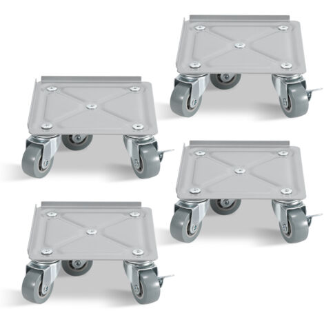 SWANEW Tavola rotolante 4pcs Sollevatore per mobili Acciaio Carico massimo 500 kg Tavola rotolante Trasportatore di mobili per tutti i piani Ausilio al trasporto (1/5)