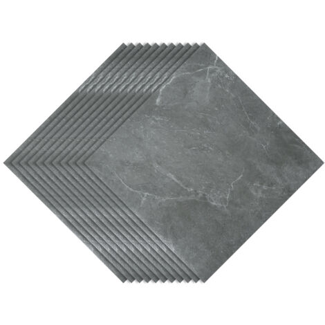 Randaco Scatola di 11 piastrelle viniliche autoadesive (1m²), grigio marmo