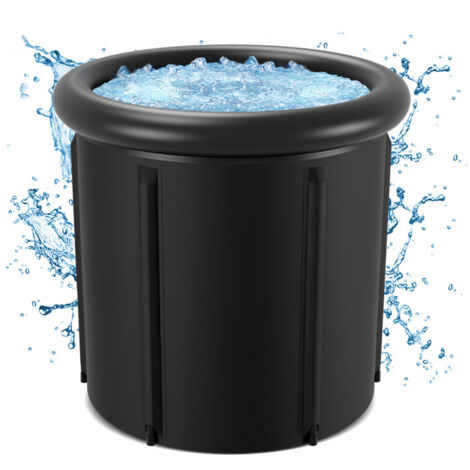 SWANEW Bain glacé Bagno di ghiaccio 390 Litri Recupero muscolare Sport Rafforzare il sistema immunitario Ø 85 x H78 cm Bagno di ghiaccio