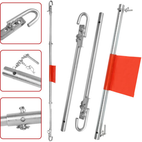 SWANEW Barra di traino da 2 tonnellate - L.1,80m Sicurezza stradale automobile 3 pezzi fino a