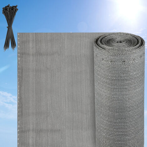 Froadp 1.2x10m Zichtbreeknet - Windbreeknet & Privacy Screen Antraciet Met Kabelbinders