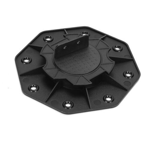 Randaco Base di appoggio per terrazzo regolabile con piedistallo di livellamento cuscinetto base base per legno WPC 18-30 mm 10 pezzi