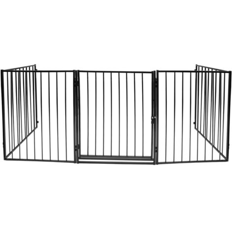 SWANEW Barriera griglia di protezione porta griglie cucciolo recinzione bambino metallo protezione infantile griglia per cane griglia barriera