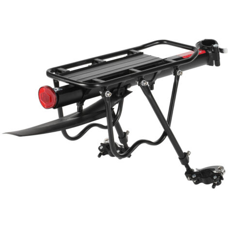SWANEW Portapacchi per bicicletta con logo riflettente regolabile in lega di alluminio sgancio rapido capacità 50 kg (1/5)