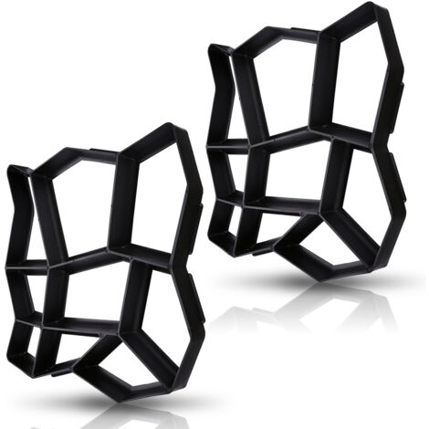 SWANEW 2x modello di pavimentazione professionale di plastica DIY della muffa della pavimentazione della muffa del calcestruzzo