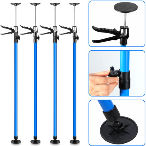 SWANEW Puntello in acciaio, supporto telescopico, altezza montante porta 115-290cm Set di 4