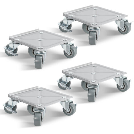 SWANEW Carrello per mobili 4x carrello per trasporto Carrello per mobili Ruote per carichi pesanti Cane per mobili Tavola rotante Set per traslochi 500 kg con ruote girevoli per tutti i piani Aiuto al (1/5)