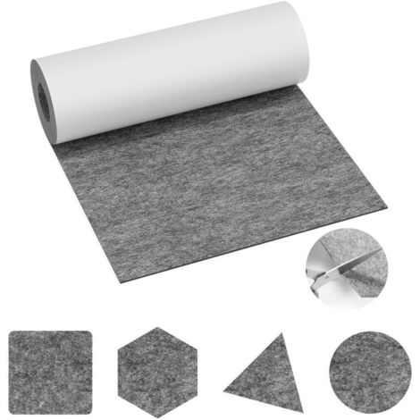 SWANEW Feltro adesivo per Mobili, Feltro protettivo per Tavolo 50x150cm Grigio (1/5)