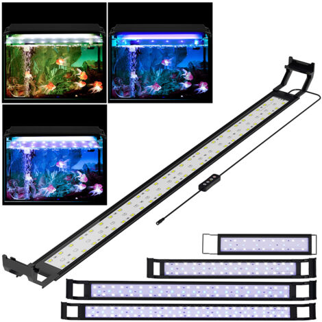 SWANEW Luce di rampa dell'acquario del LED. bianco rosso blu. risparmio energetico. 10W. 35-50cm