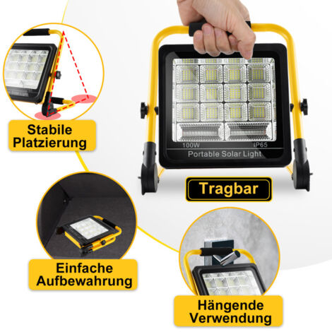 ERAY Faro LED Ricaricabile 6000mAh 3000LM – Lampada Da Lavoro Con Base Magnetica Doppia E Gancio, 3 Modalità IP55, Per Cofano, Garage E Cantiere