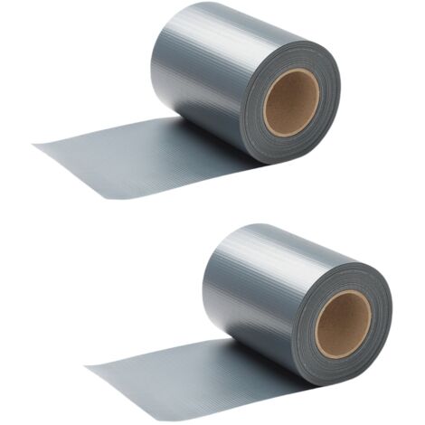 SWANEW Strisce privacy, PVC, strisce paravento, tappeto a doppia asta 35mx2 Grigio (1/5)