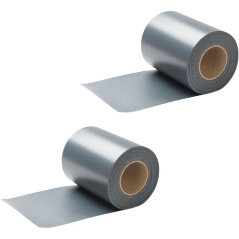 SWANEW Strisce privacy, PVC, strisce paravento, tappeto a doppia asta 35mx2 Grigio (1/5)