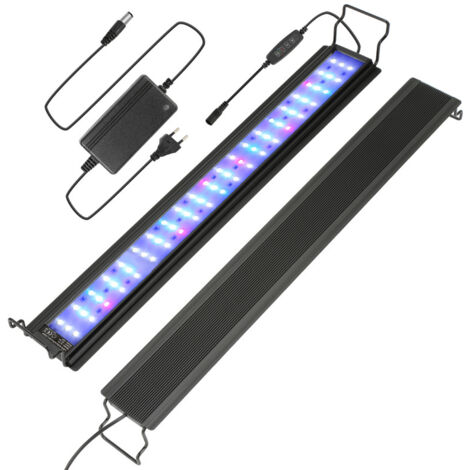 SWANEW 28W Acquario LED da con decorazione RGB molluschi timer impermeabile. 64-90cm