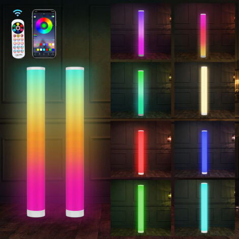 Lampada da terra a LED. 104 cm. con telecomando e controllo dell'illuminazione RGB via APP (1/5)