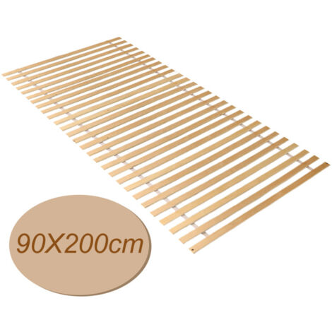 SWANEW Giroletto 90x200cm max 150kg Griglia avvolgibile stabile 28 doghe Griglie avvolgibili Rete a doghe avvolgibile (1/5)
