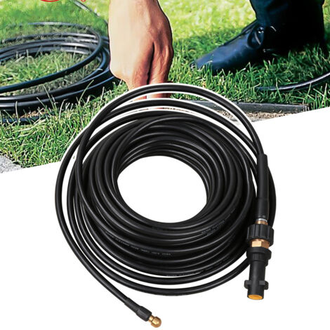 SWANEW Tusino di pulizia dei tubi 15m. pressione 180 bar 60 ° C adatto a tutti i detergenti ad alta pressione come Kärcher Connection Bayonet (1/5)