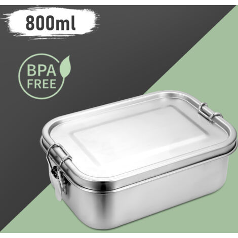 SWANEW Lunch box da 800 ml in acciaio inox lunch box in acciaio inox lunch box scuola materna senza BPA (1/5)