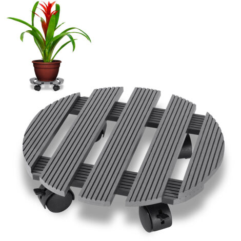 SWANEW Supporto per piante per piante di roulette Supporto per la pentola della porta del giardino 30 x 30 cm (1/5)