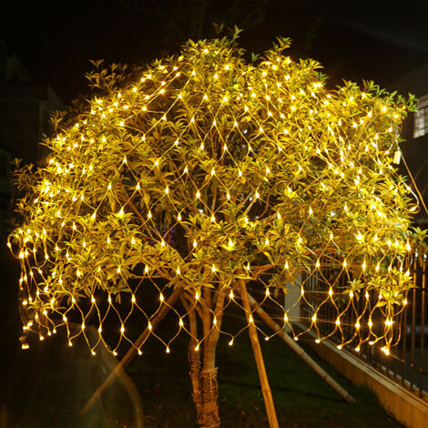 Randaco Rete di Luci a LED, LED Catene Luminose 8 Modalità Impermeabile Energetico, Dimmerabile per Casa GiardinoTerrazza DIY Bianco caldo 2x2M