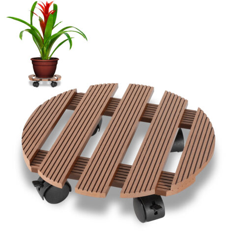 SWANEW Supporto per piante per piante di roulette Supporto per la pentola della porta del giardino 30 x 30 cm (1/5)