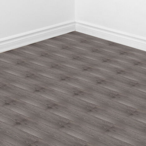 SWANEW Pavimento in PVC autoadesivo. confezione da 7 listoni vinilici autoadesivi. Rovere notte. ca. 1m²