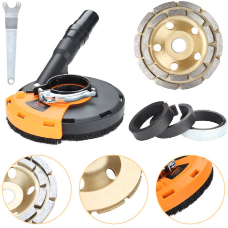 SWANEW Copertura antipolvere con mote e 4 giunti a cerniera 125mm/5inch protezione contro le polveri negli utensili