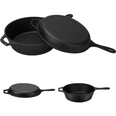 SWANEW Dutch Oven Casseruola in ghisa Casseruola in ghisa Casseruola Casseruola in ghisa Casseruola in ghisa da 6.4 litri Manico in ghisa (1/5)