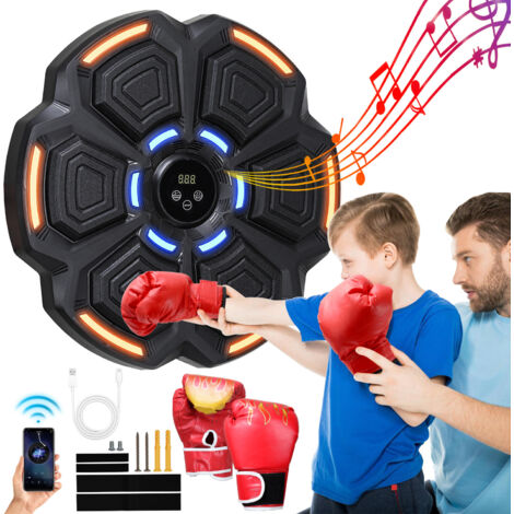 Musica Boxe Macchina intelligente con luce LED Bluetooth Intelligente Velocità regolabile Guantoni da boxe (1/5)