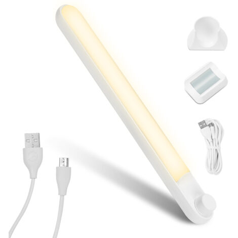 Yunseity Luci LED Sensore Di Movimento Per Armadio, 3 Pezzi Con Telecomando, Ricaricabili USB, 240 Lm, Installazione Magnetica, Per Cucina E Corridoio - 4