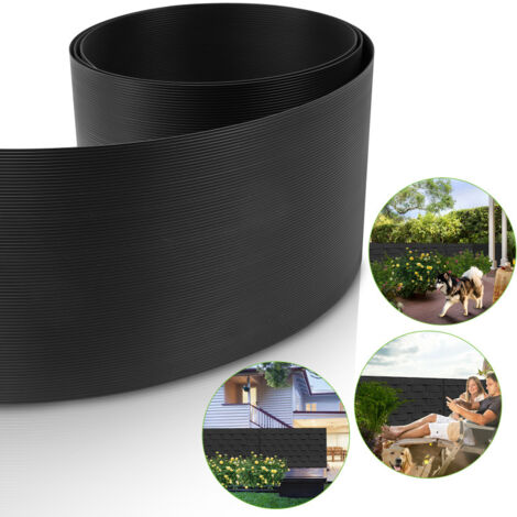 SWANEW 10 strisce per la privacy. tappetino per la privacy. tappetini a doppia asta in PVC rigido 2.5 mx 19 cm (1/5)