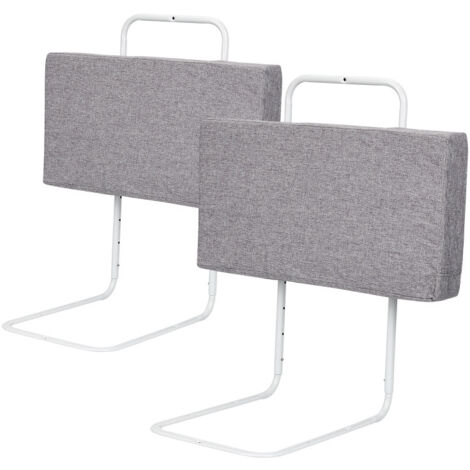 SWANEW Barriere per Letto per bambini Barriera di Sicurezza Morbida regolabili in altezza 100 cm Barriera Paracolpi In Schiuma Grigio