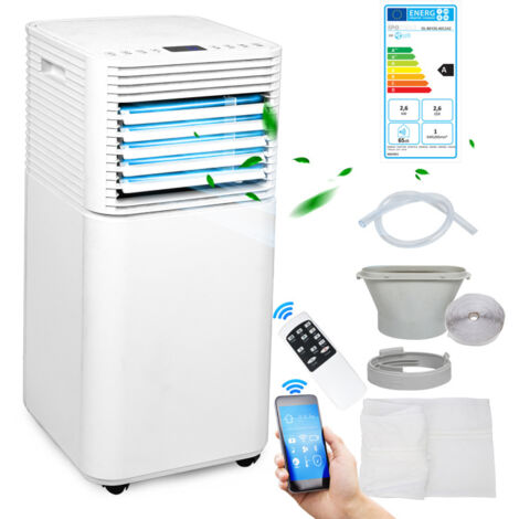 SWANEW Condizionatore d'aria mobile 7000BTU 4 in 1 con tubo di scarico. aria condizionata per camere fino a 30 m³ Funzione di ventilazione del deumidificatore 24H (1/5)
