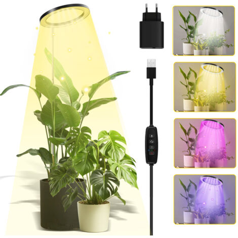 LAMPADA PER PIANTE a spettro completo 4 teste Grow Light lampada