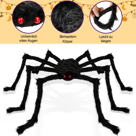 Ghirlanda Halloween HYOJCWU Con Luci LED - Ragni Spaventosi 35cm Per