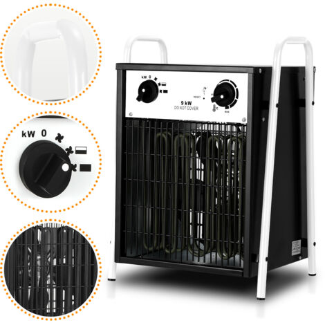 Termoventilatore. e capacità di riscaldamento massima di 400V 350 Hz 9000W Riscaldatore elletrico (1/5)