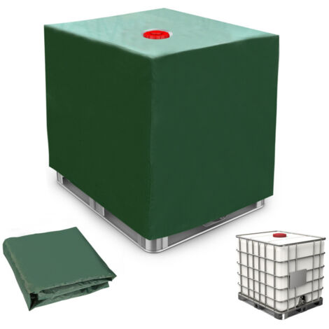 SWANEW Copertura per Serbatoio IBC 1000L Verde Contenitore Pellicola Anti-pioggia Telo Paravento Anti-UV Copertura protettiva del contenitore del serbatoio dell'acqua, antipolvere, anti-UV, anti-piogg (1/5)