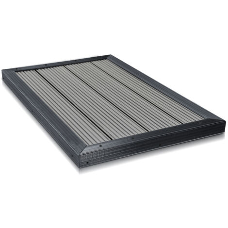 SWANEW WPC pavimento elemento doccia campeggio SPA pannello pavimento antiscivolo pannello pavimento antracite